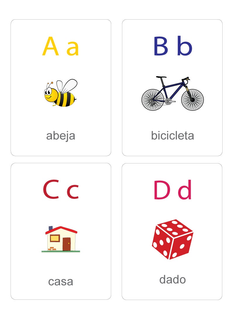 Alphabet cards (Spanish )