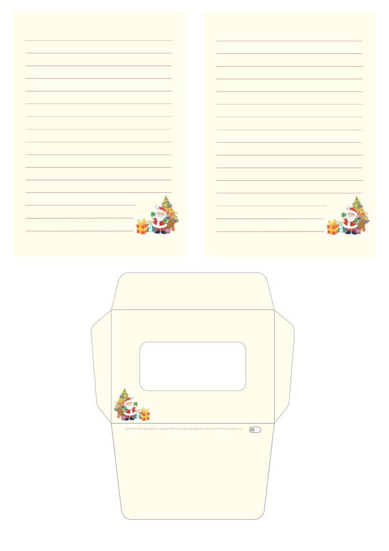 Xmas writing paper (with envelope)