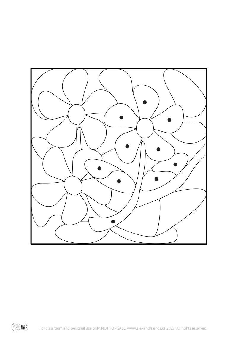 Coloring Puzzle - Flower