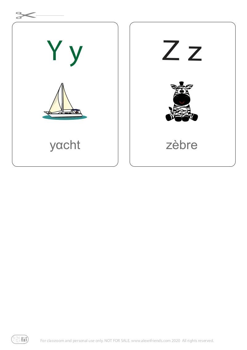 Cards Y, Z