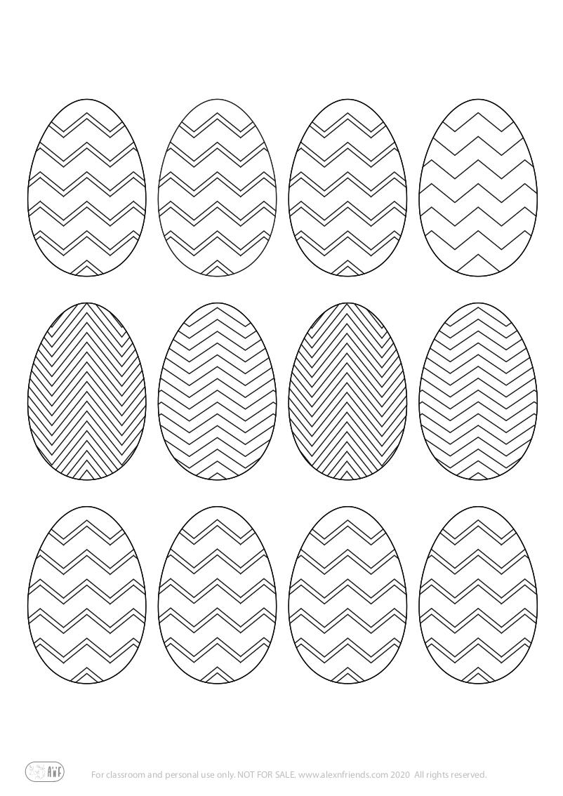 Eggs (coloring page)