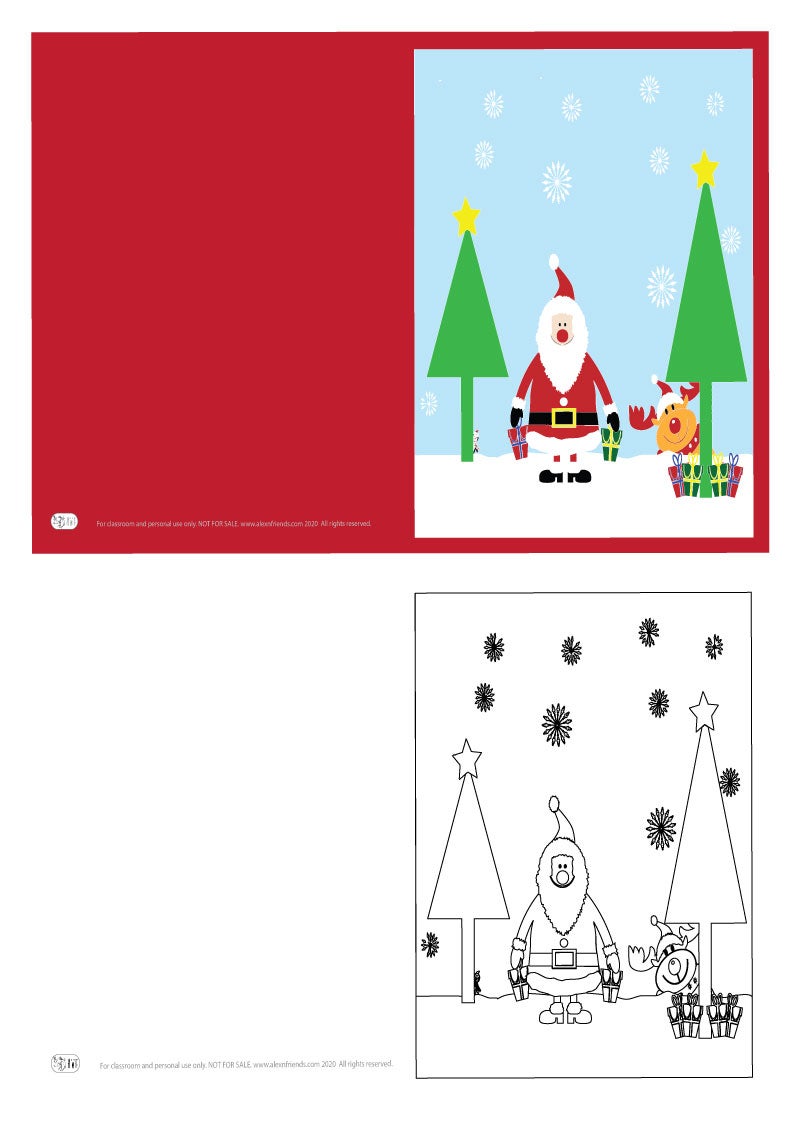 Christmas Card (B&W, color)