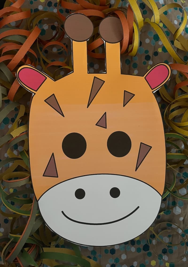 Αποκριάτικη μάσκα - Καμηλοπάρδαλη