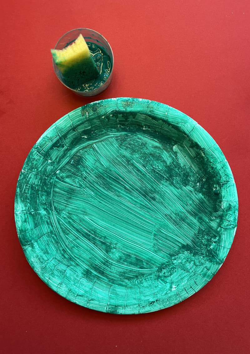 Christmas Bauble from a Paper Plate