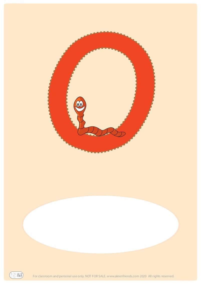 Δωρεάν εκτυπώσιμο εξώφυλλο για παιδικό ντοσιέ με το ελληνικό γράμμα Ο. 