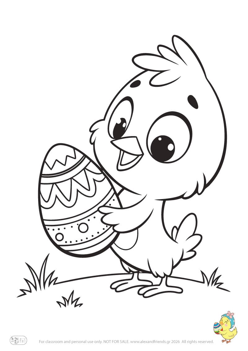 Chick and Easter egg