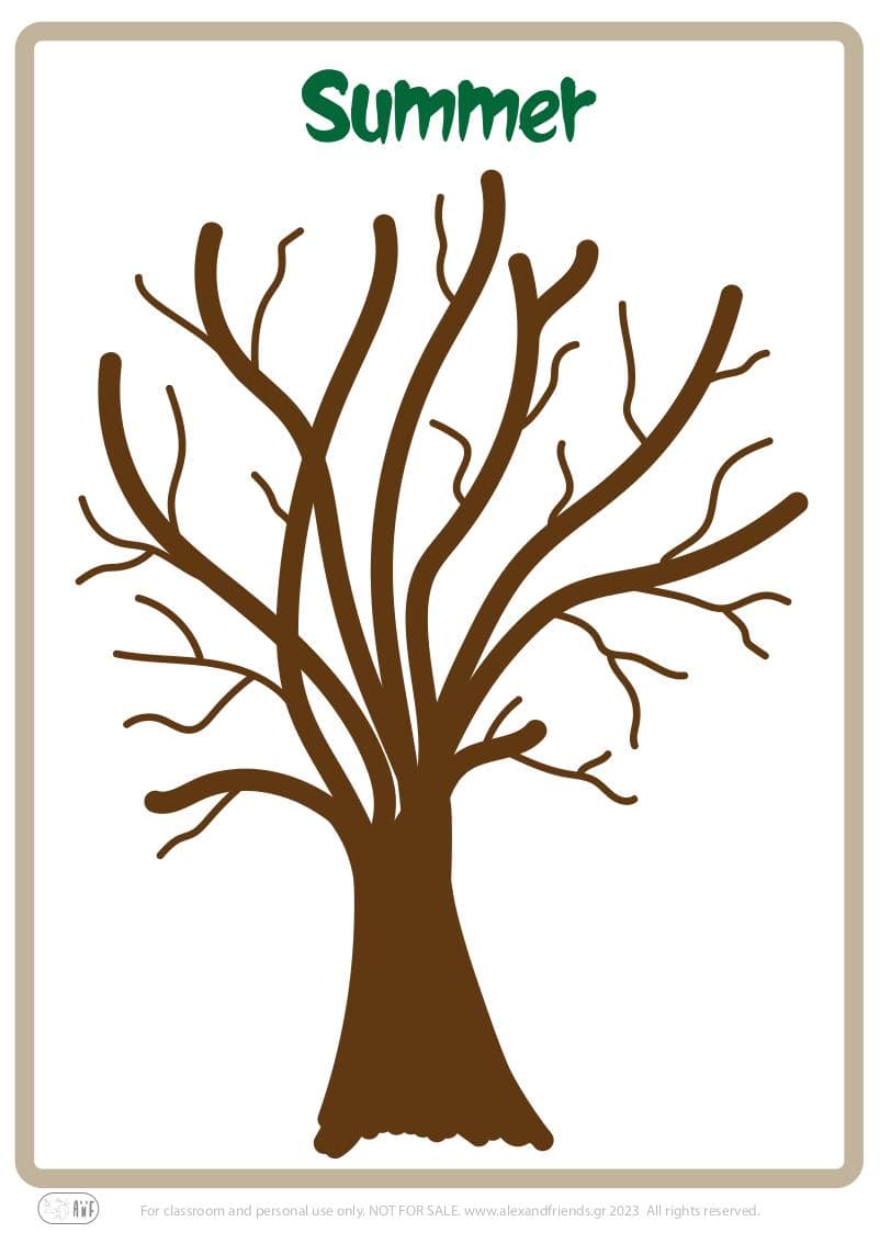 Craft for kids preschool kindergarten. Educational play for toddlers for preschool. Learning the seasons. Summer. Free printable material. 