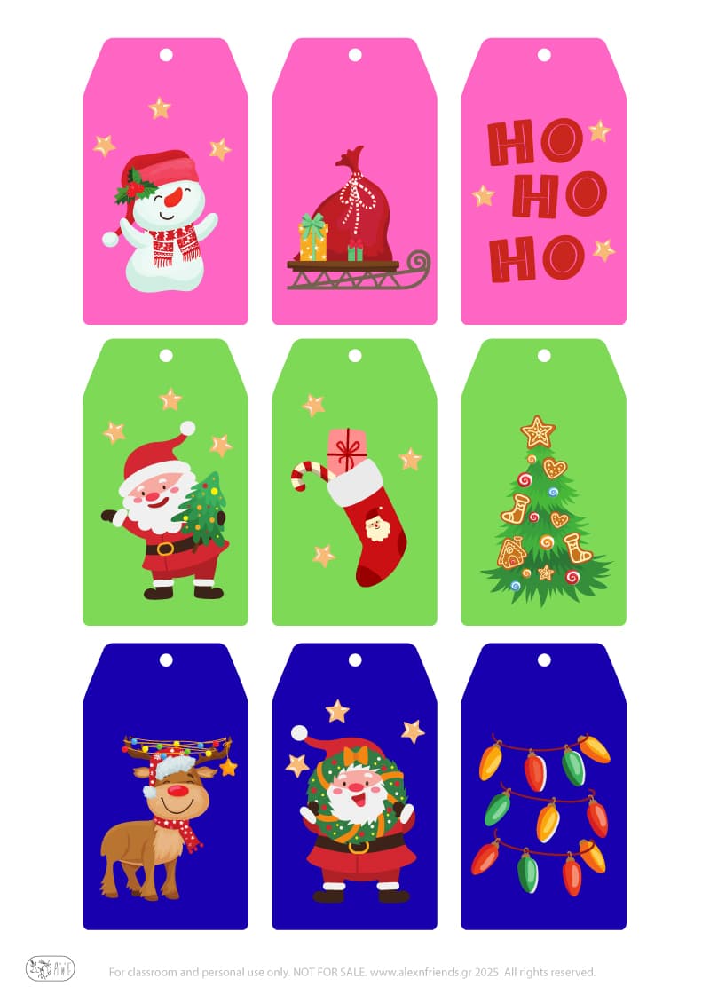 Christmas Gifts Tags