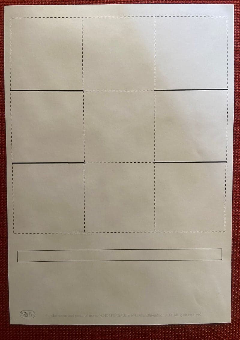 Basket for Easter eggs. Craft for Easter for kids with free printable material.