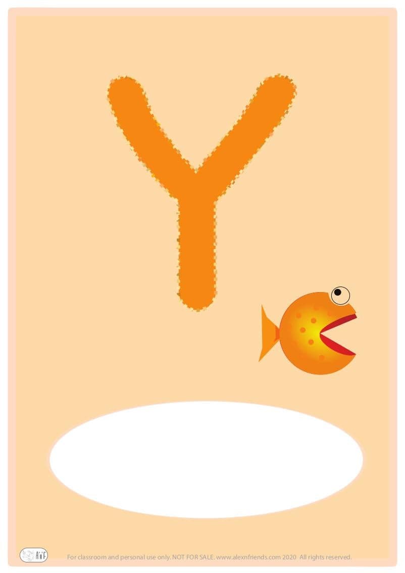 Δωρεάν εκτυπώσιμο εξώφυλλο για παιδικό ντοσιέ με το ελληνικό γράμμα Υ. 