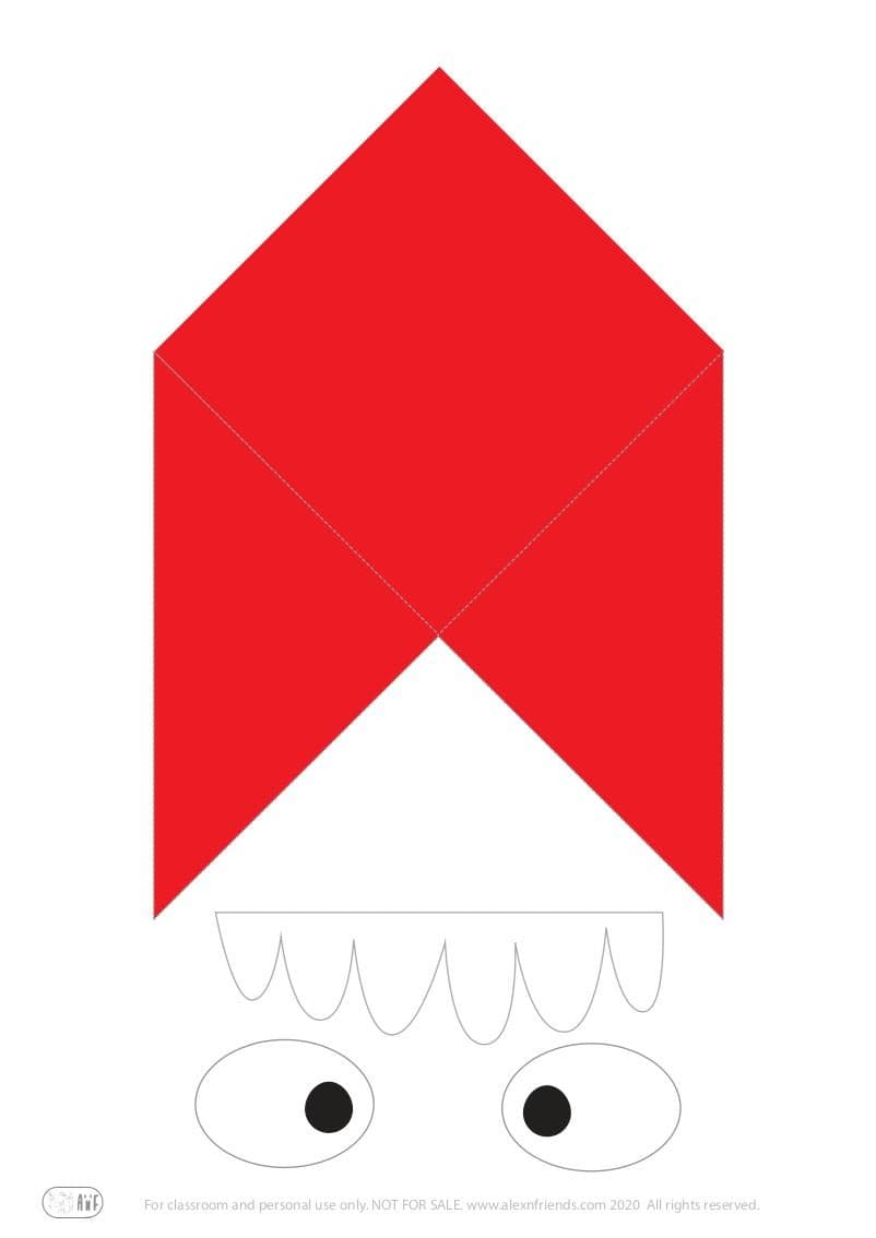 Red monster bookmark craft for preschoolers with free printable material. 