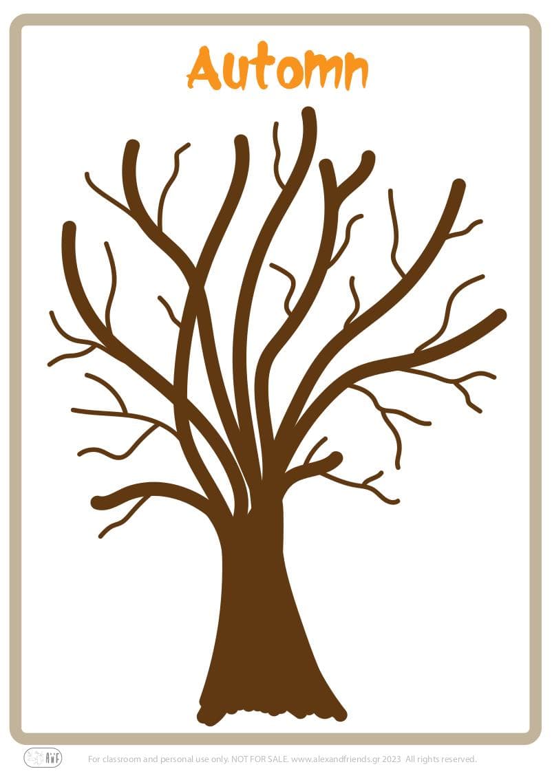 Craft for kids preschool kindergarten. Educational play for toddlers for preschool. Learning the seasons. Automn. Free printable material. 