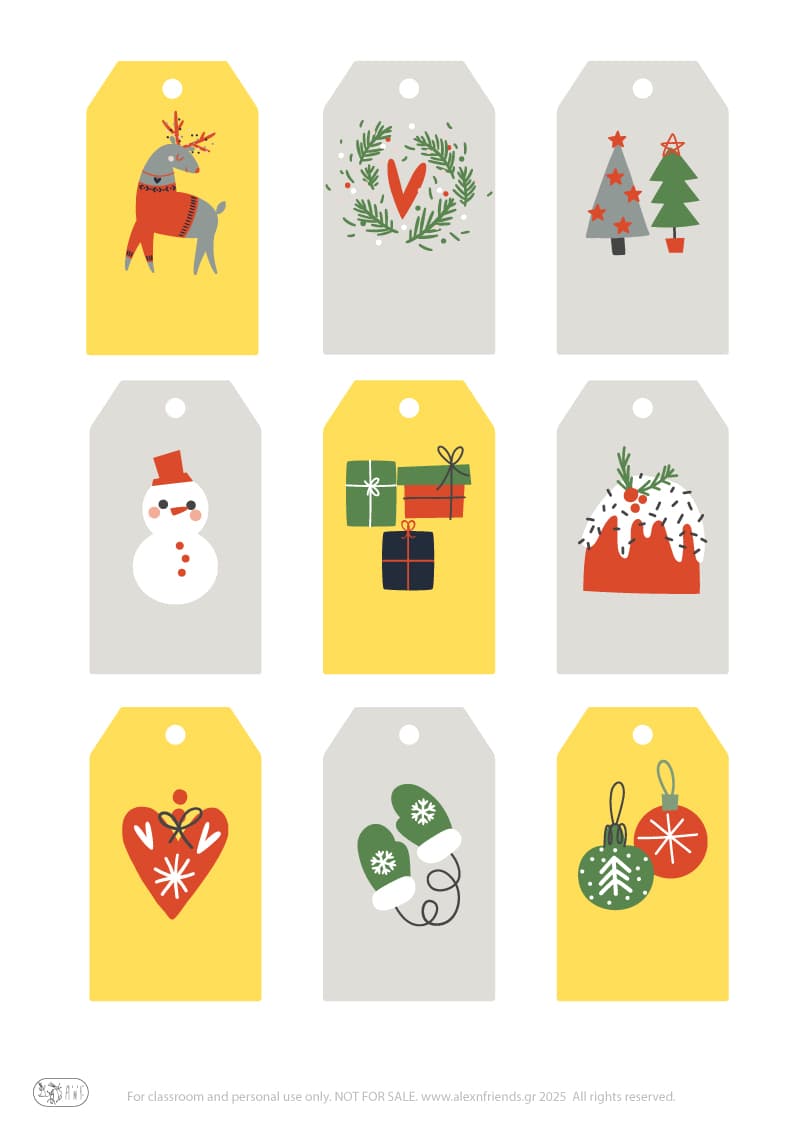 Christmas Gifts Tags