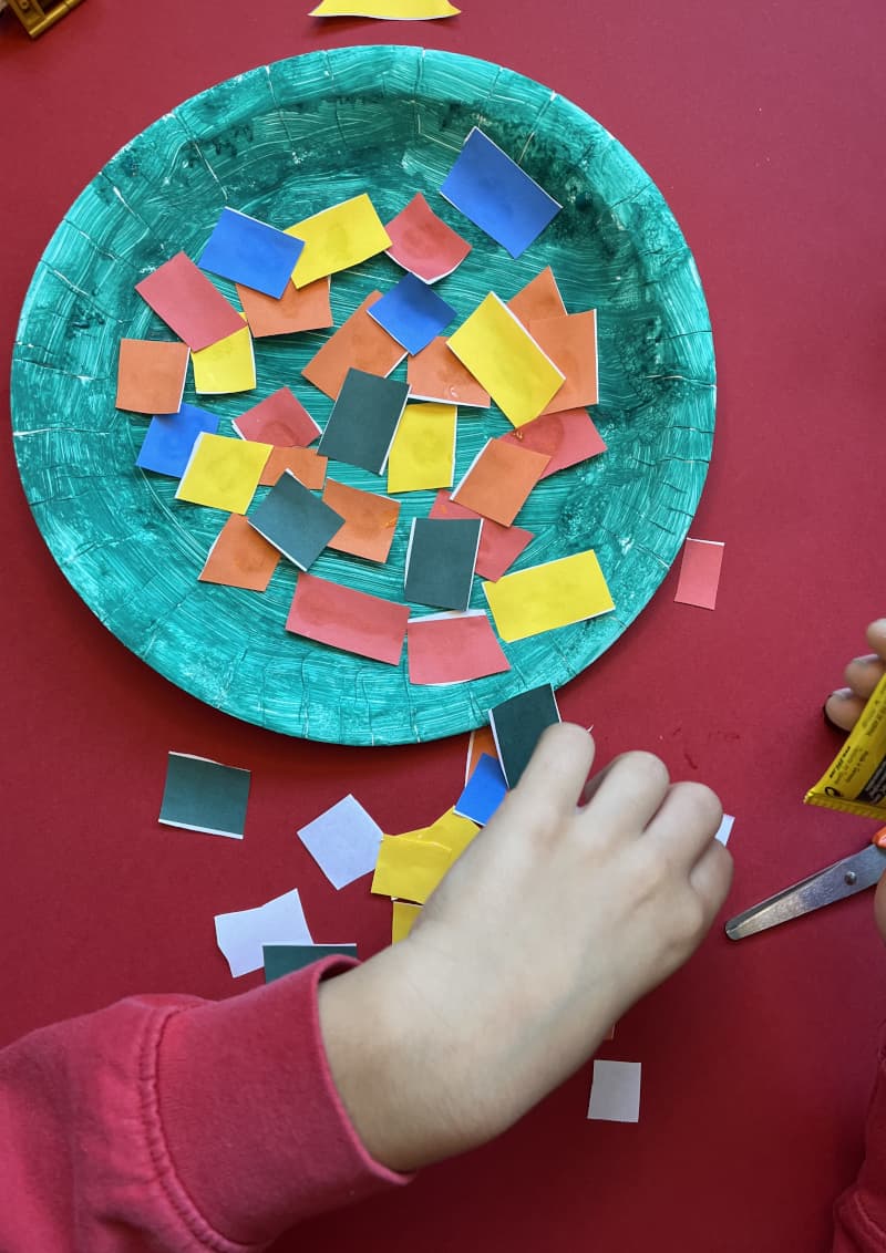Christmas Bauble from a Paper Plate