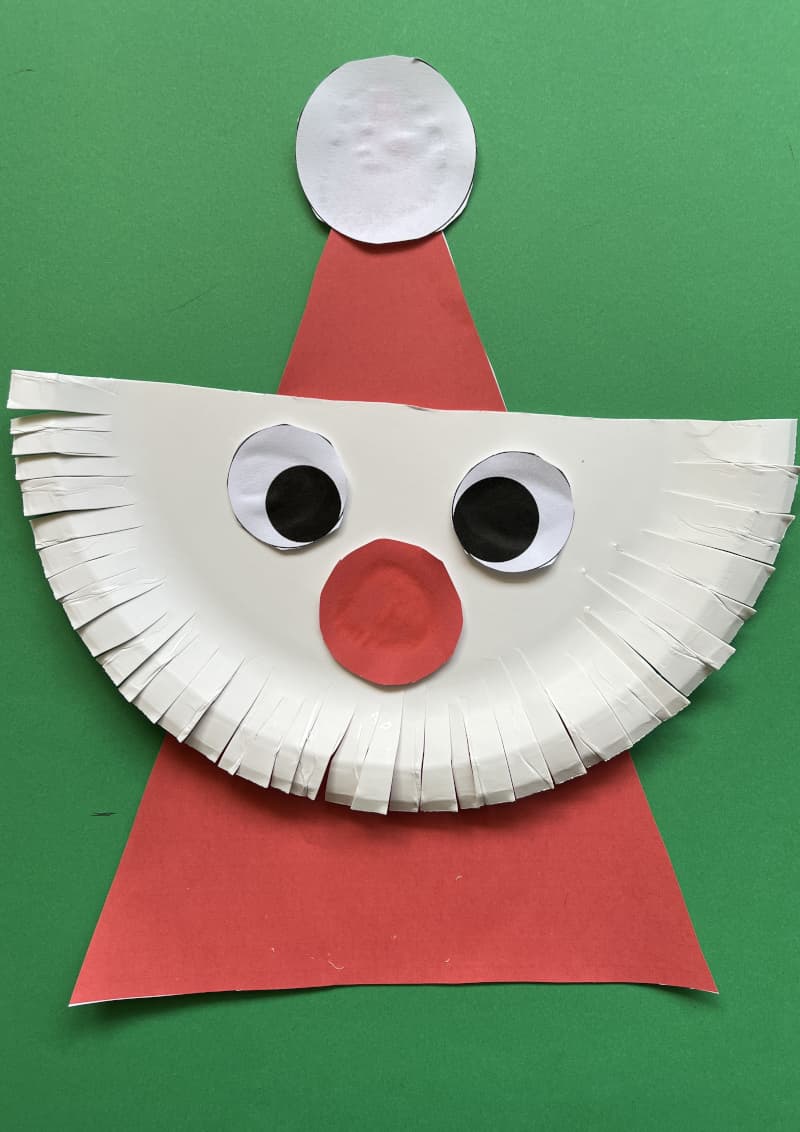 Santa Claus Triangle Craft