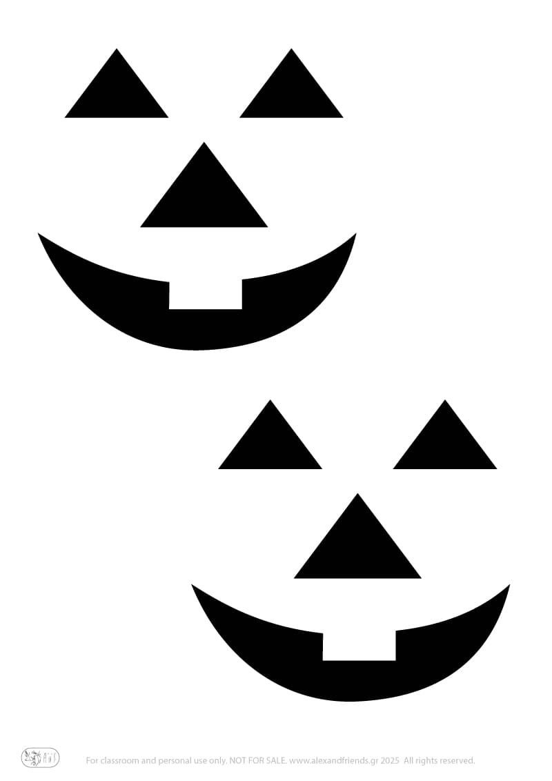 Κολοκύθα Halloween φτιαγμένη από χάρτινο πιάτο βαμμένο πορτοκαλί με χαρακτηριστικά από λωρίδες χαρτιού