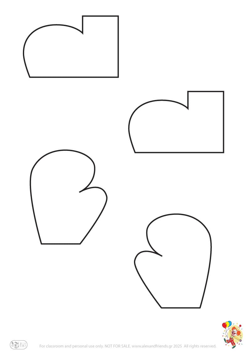 Αποκριάτικη χειροτεχνία κλόουν με κόψιμο και κόλληση για παιδιά προσχολικής ηλικίας