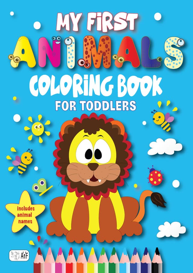 My First Animals Coloring Book - Includes Animal Names - ONLY 6.12 EUROS!