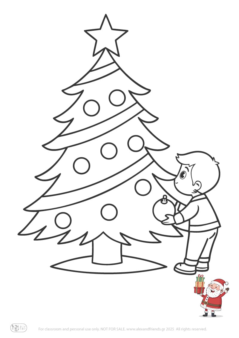 Decorating the xmas tree