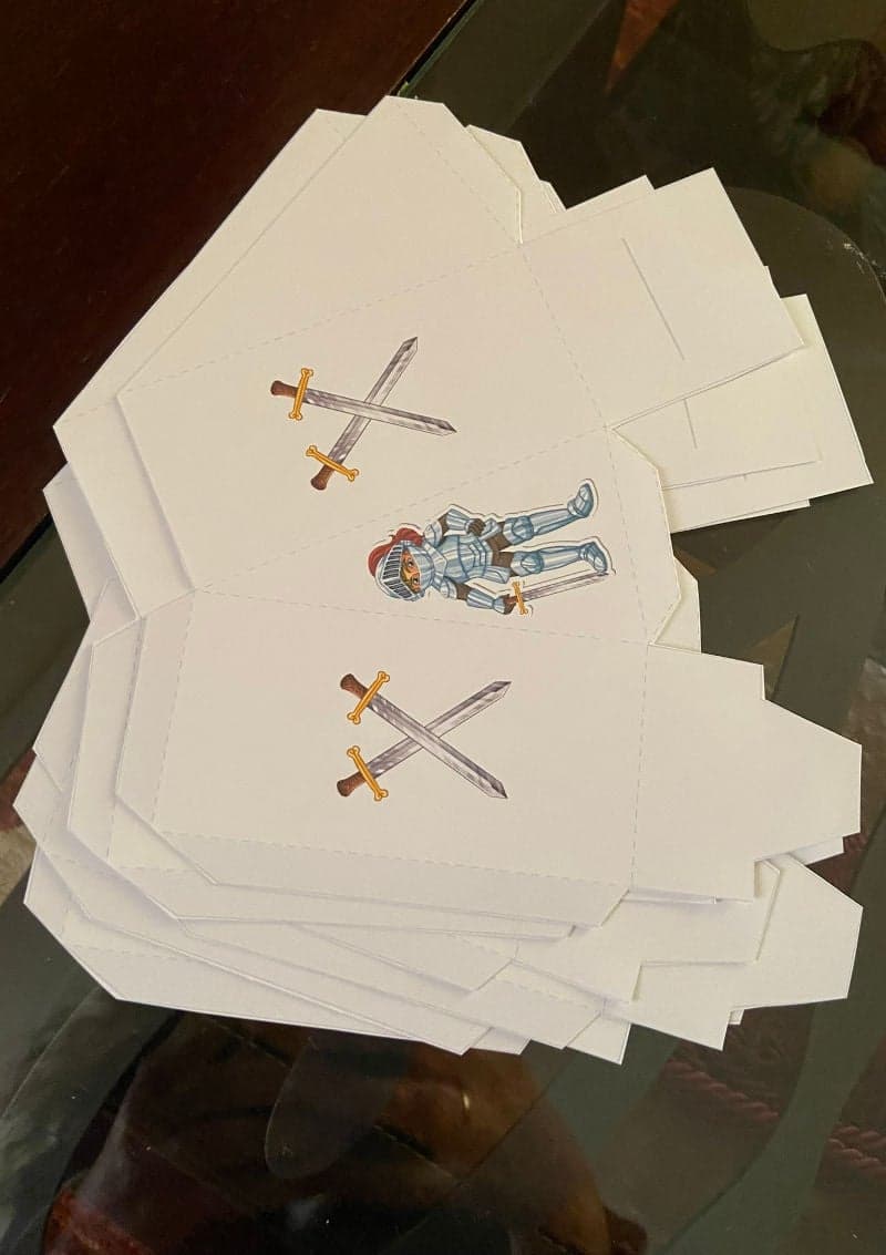 Easy Printable Paper Birthday Cake for kids