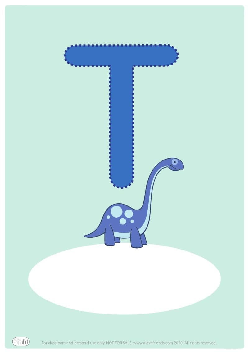 Δωρεάν εκτυπώσιμο εξώφυλλο για παιδικό ντοσιέ με το ελληνικό γράμμα Τ. 