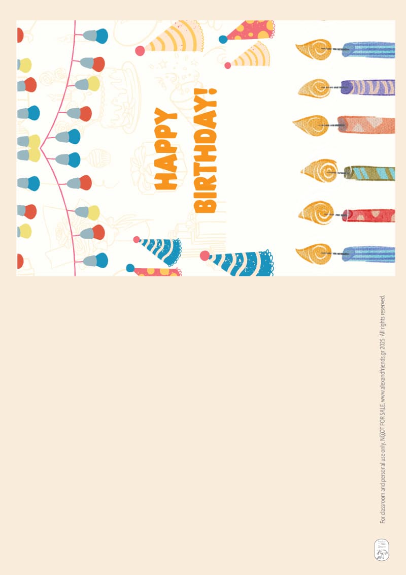 Birthday card - Candles