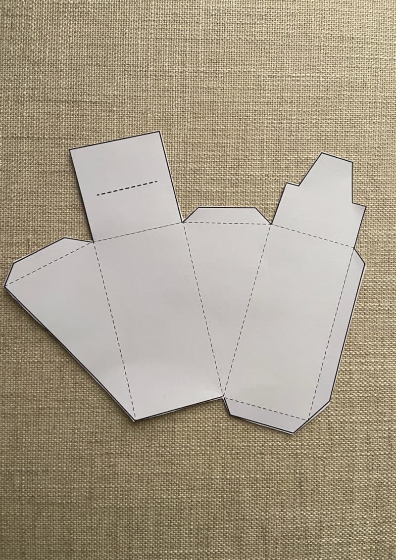 Easy Printable Paper Birthday Cake for kids