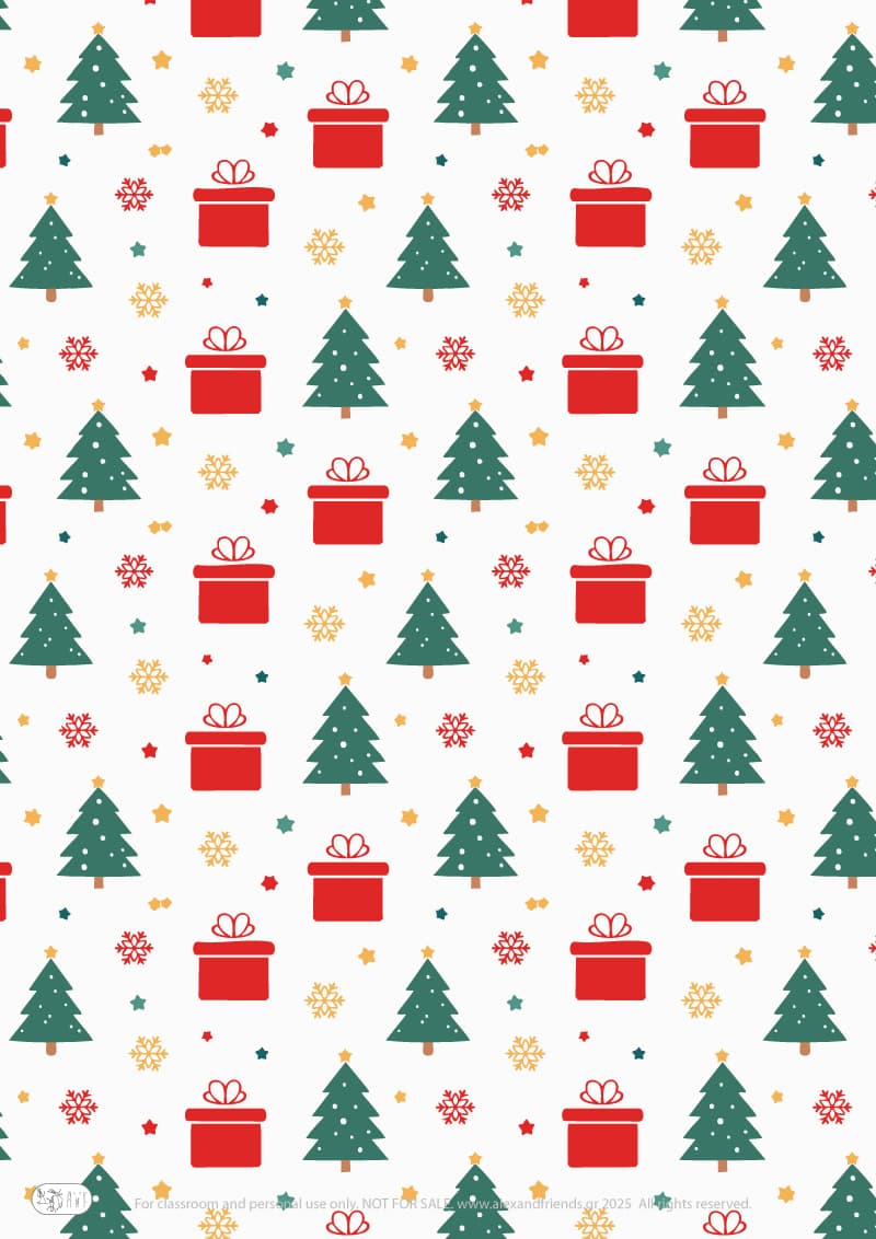 Xmas gifts and trees