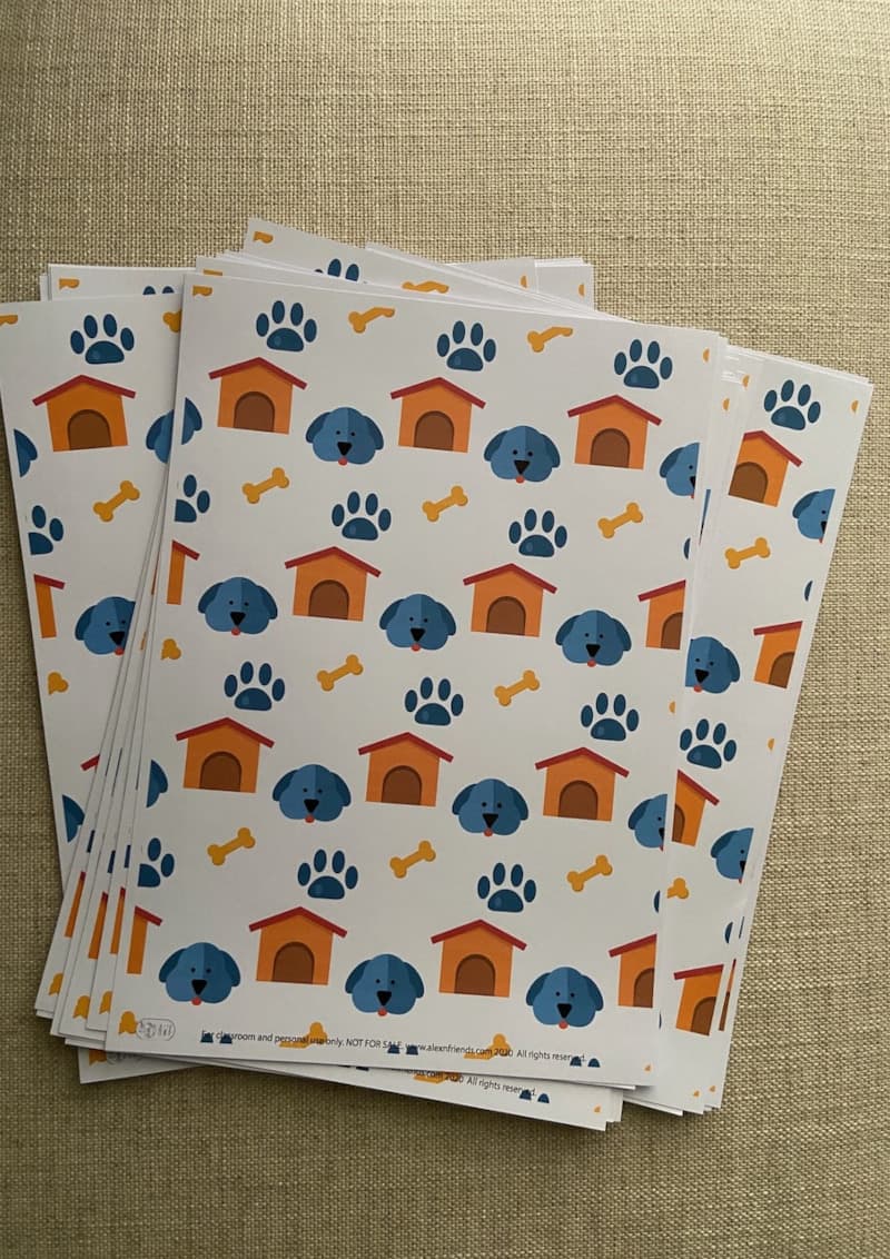 Easy Printable Paper Birthday Cake for kids