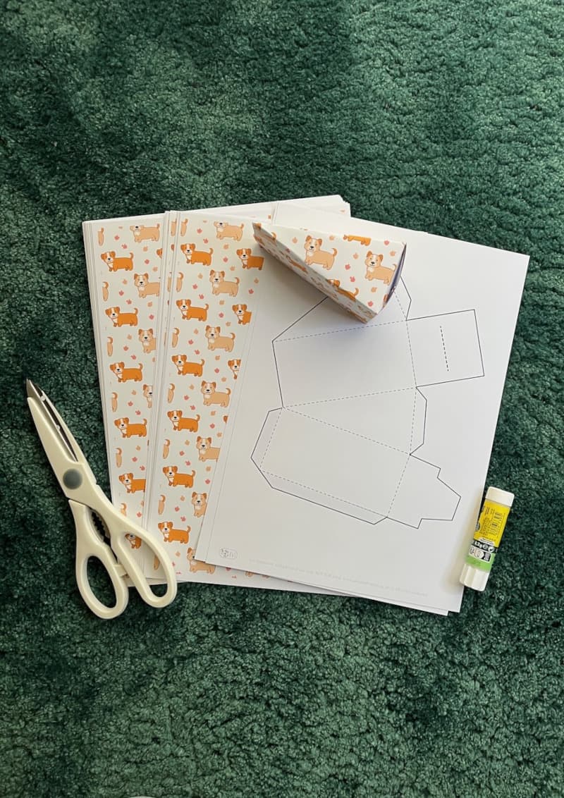 Easy Printable Paper Birthday Cake for kids