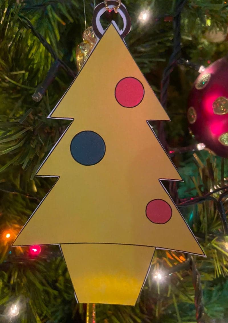 Δωρεάν εκτυπώσιμη χειροτεχνία για παιδιά. Γιορτές Χριστούγεννα Πρωτοχρονιά. Χριστουγεννιάτικο δέντρο. 