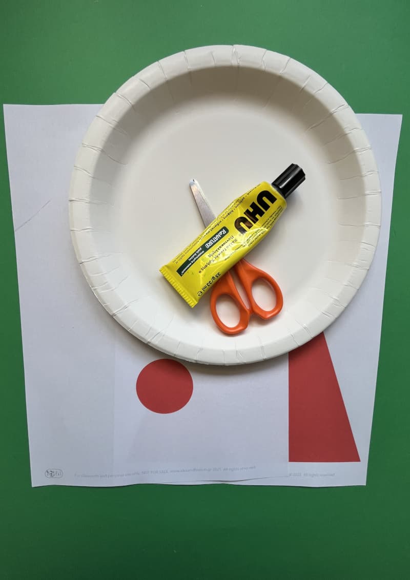 Santa Claus Triangle Craft