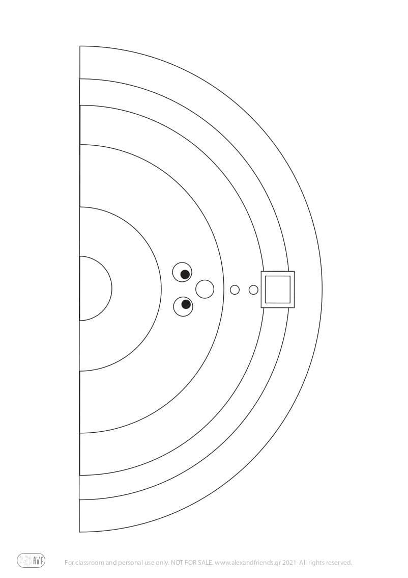 Free printable craft for kids for the holidays. Christmas and New Year's. Cone Santa Claus.