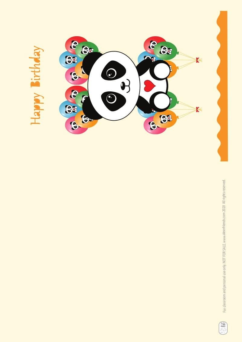 Birthday card 1 - 2 sides