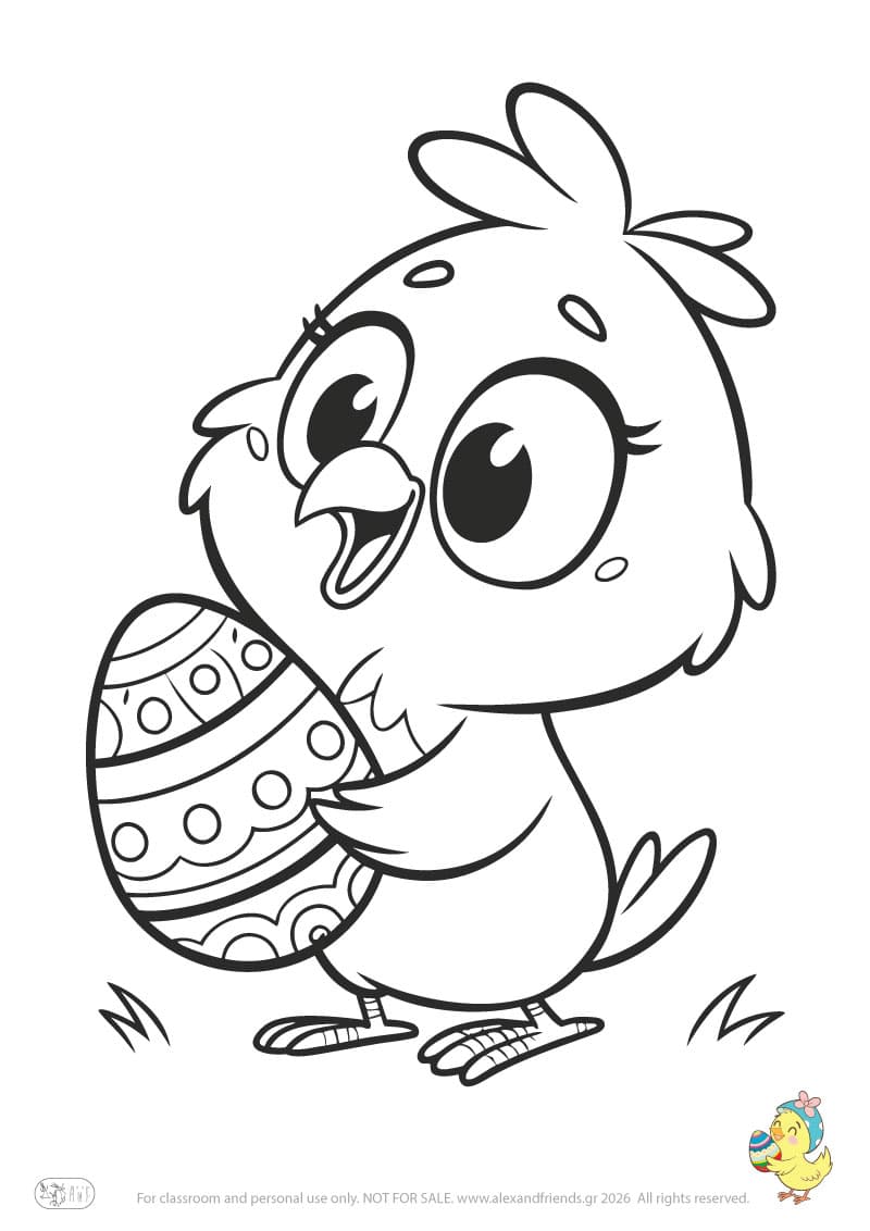 Chick and Easter egg