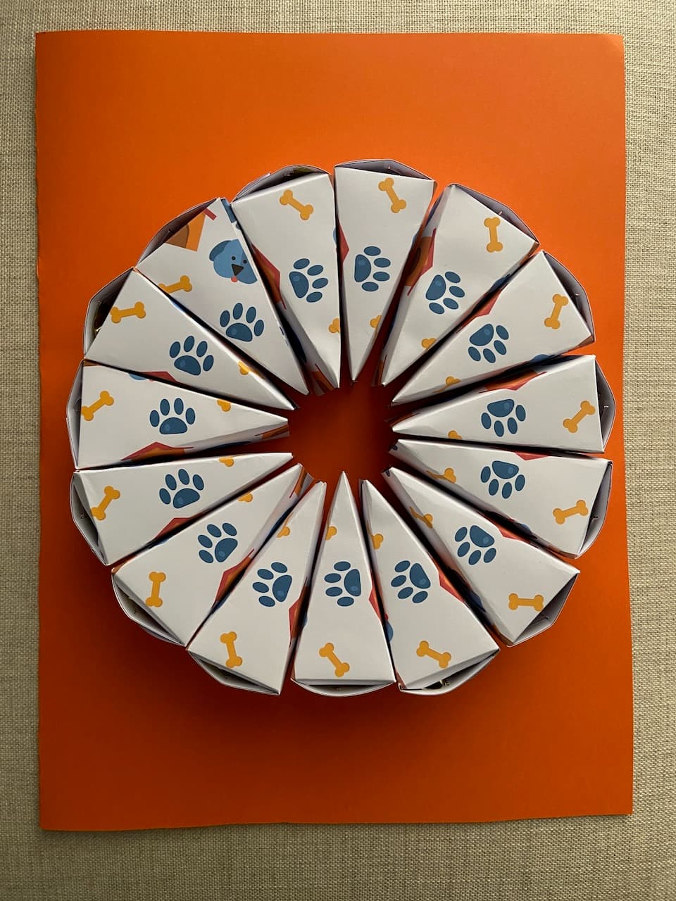 Easy Printable Paper Birthday Cake for kids