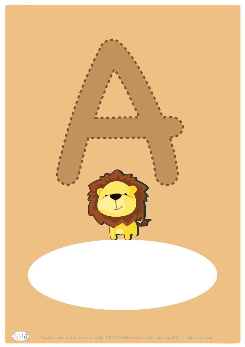 Δωρεάν εκτυπώσιμο εξώφυλλο για παιδικό ντοσιέ με το ελληνικό γράμμα Α. 