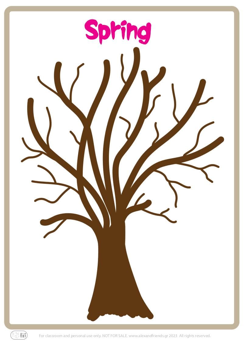 Craft for kids preschool kindergarten. Educational play for toddlers for preschool. Learning the seasons. Spring. Free printable material. 