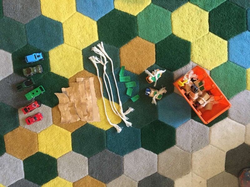 Educational game for kids. Christmas and New Year's. The elf's toy-making tools.