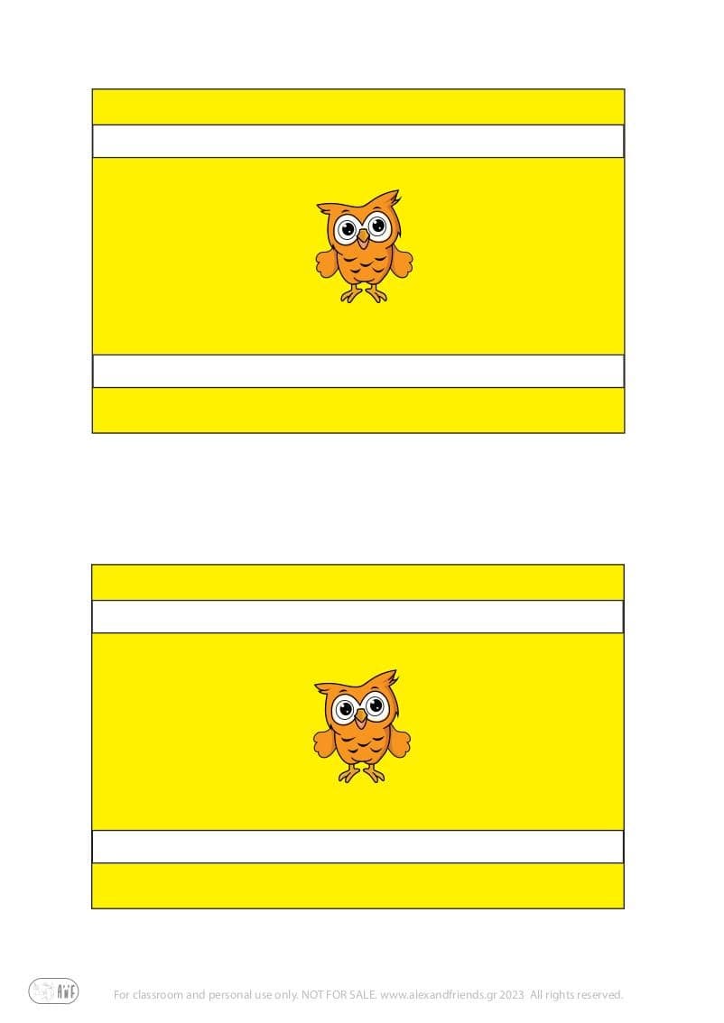 Craft for kids preschool kindergarten. Educational play for toddlers for preschool. Binoculars. Toilet paper roll. Free printable material. Yellow color. Owl.