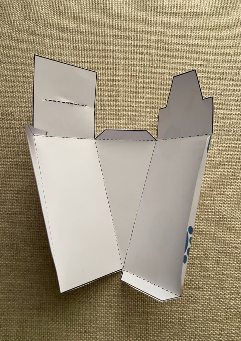 Easy Printable Paper Birthday Cake for kids