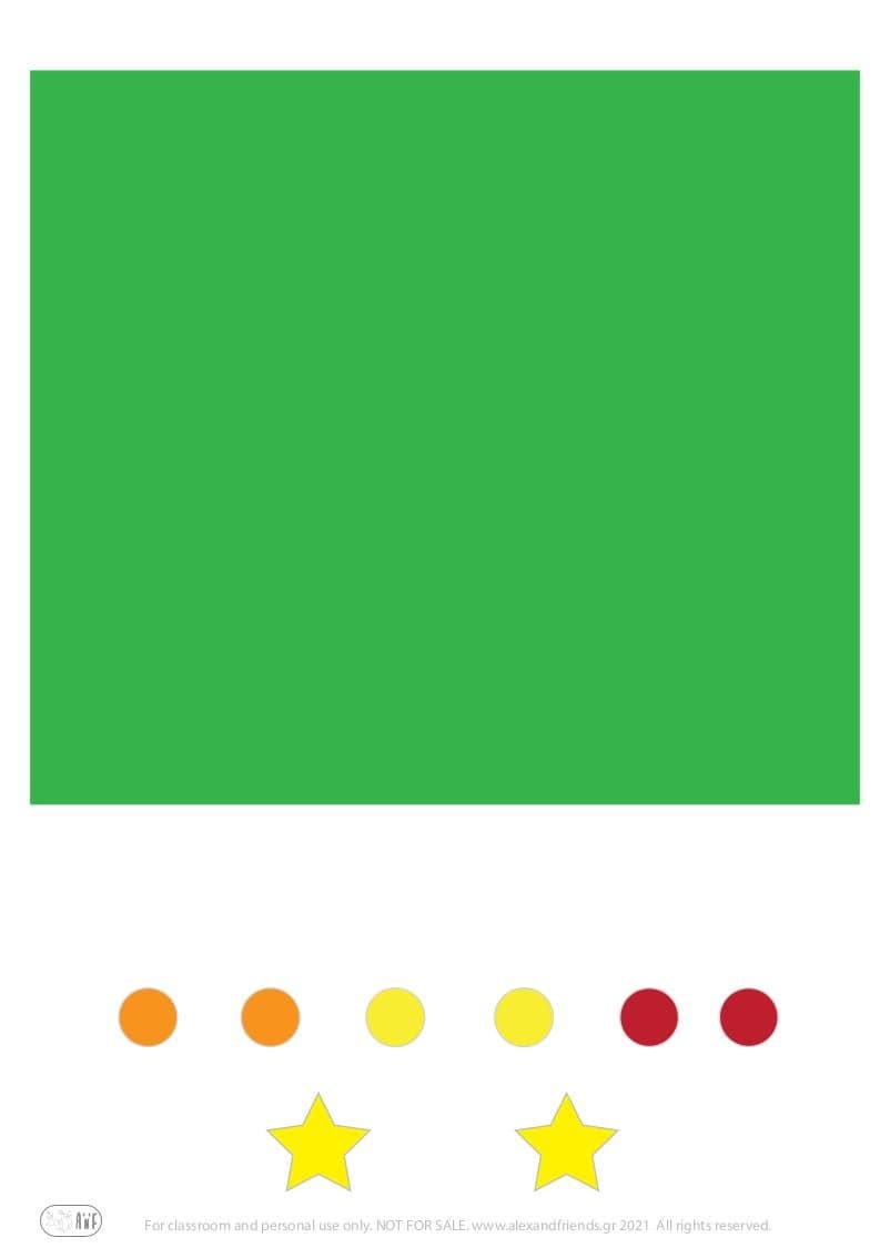 Free printable craft for kids for the holidays. Christmas and New Year's. Accordion Christmas tree.