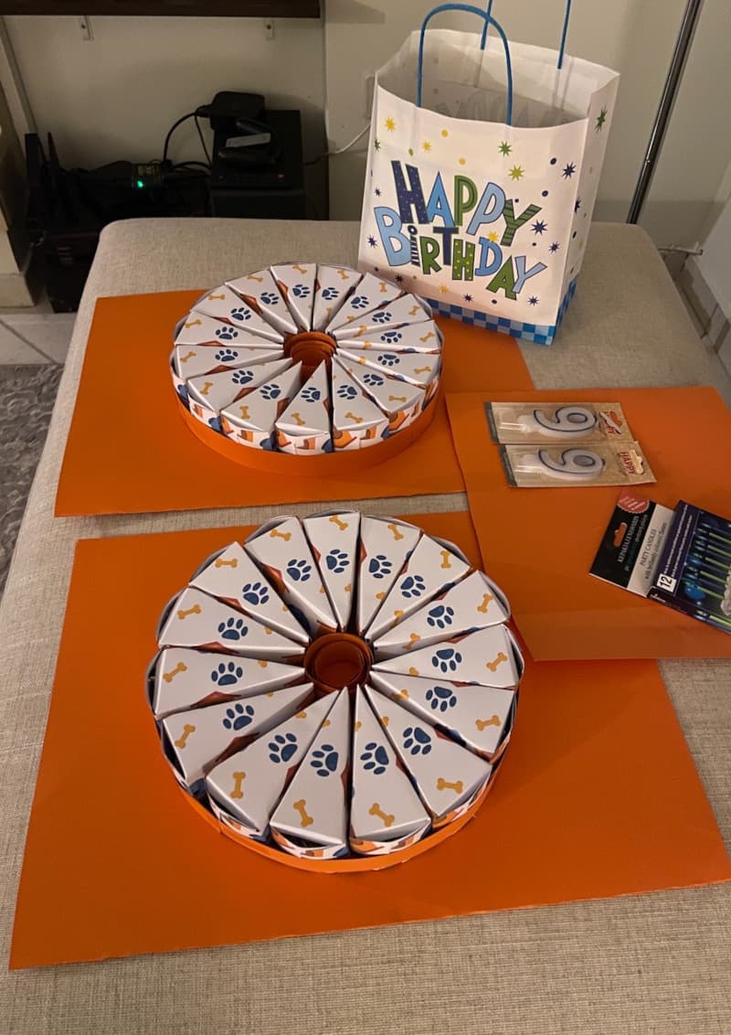 Easy Printable Paper Birthday Cake for kids