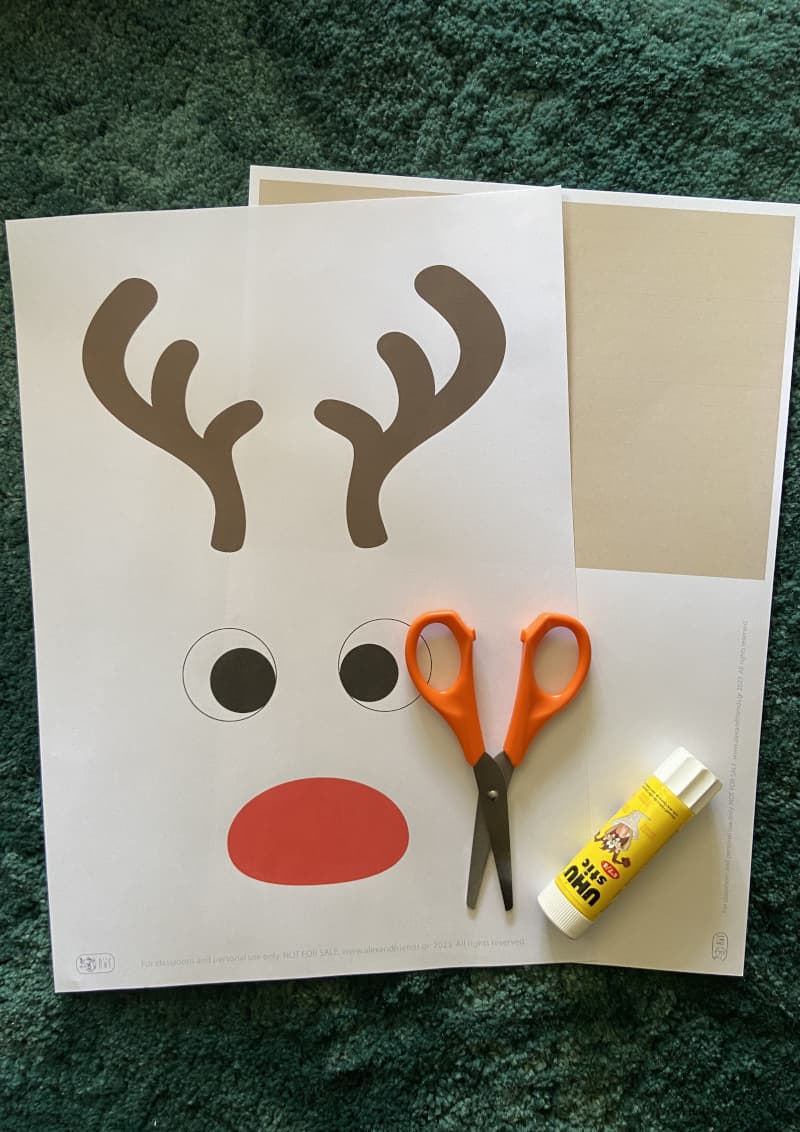 Rudolf card for the holidays