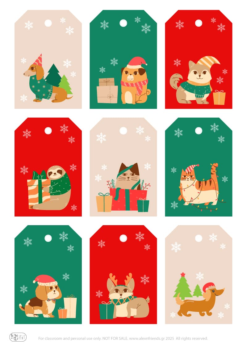 Christmas Gifts Tags