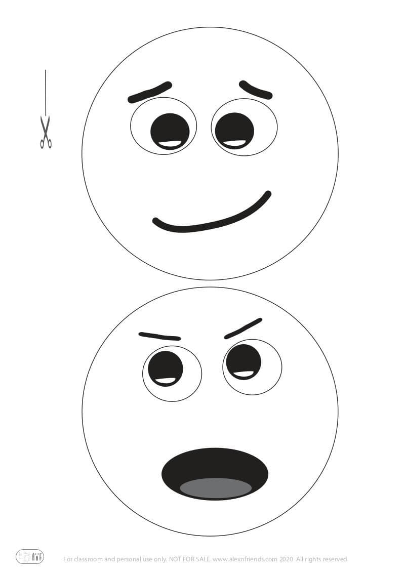 Εκπαιδευτικό παιχνίδι για παιδιά προσχολικής ηλικίας. Bowling με μπουκάλια νερού και αναγνώριση συναισθημάτων. Δωρεάν εκτυπώσιμα πρόσωπα.