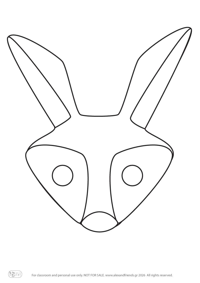 Αποκριάτικες παιδικές χειροτεχνίες με μάσκες και δημιουργικές δραστηριότητες. Μάσκα αλεπού.