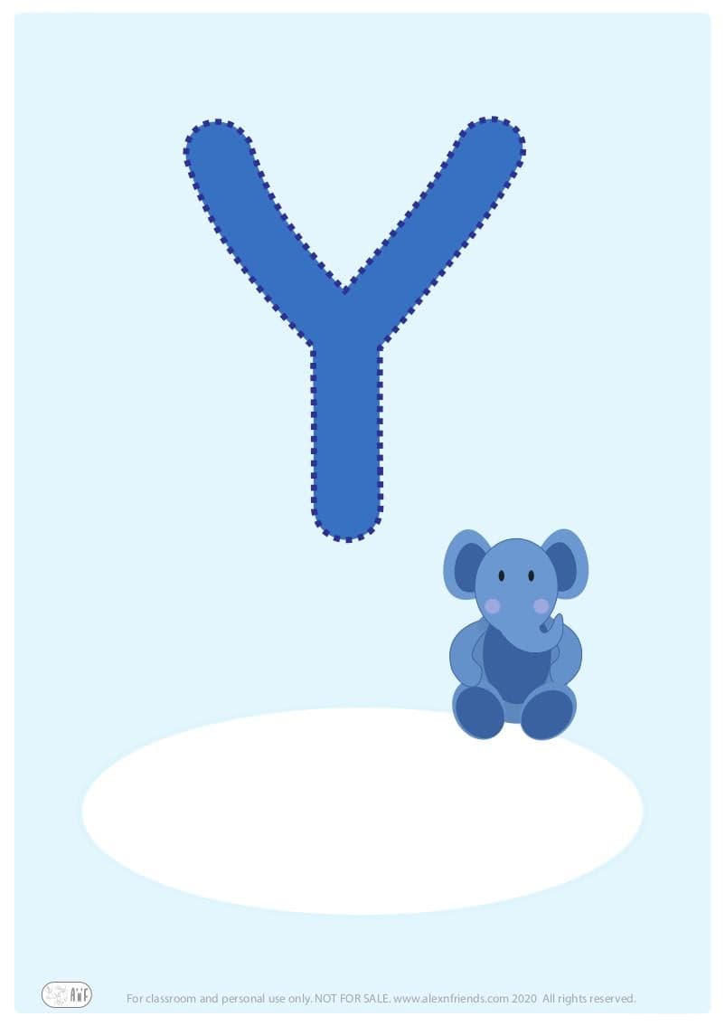 Δωρεάν εκτυπώσιμο εξώφυλλο για παιδικό ντοσιέ με το ελληνικό γράμμα Υ. 