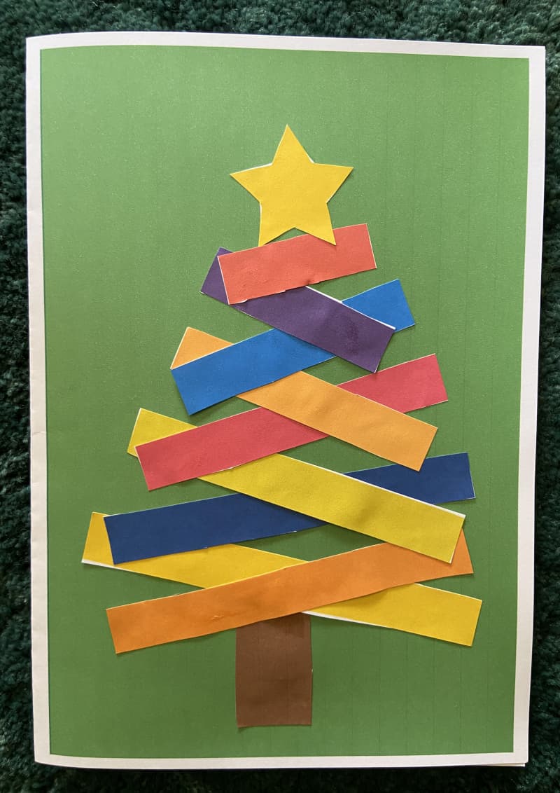 Easy Christmas tree card