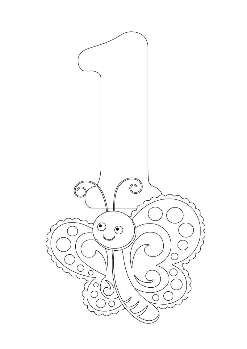 Φύλλα ζωγραφικής - Μαθαίνω τους αριθμούς 1 - 10